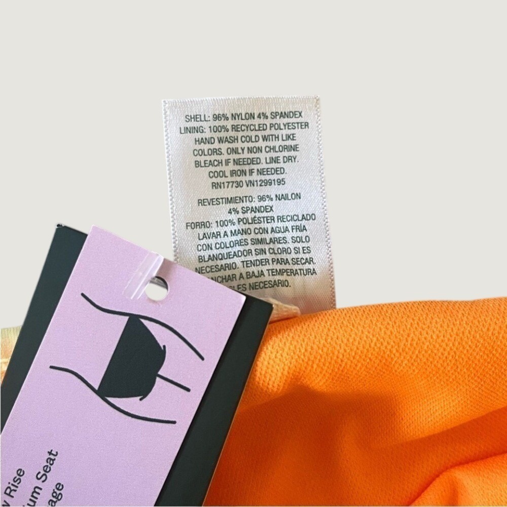 Wild Fable Low Rise Medium Coverage Bikini Bottom Womens XL Orange Yellow NWT - Picture 6 of 7